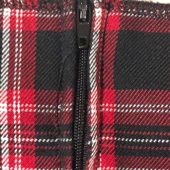 Punk Red Plaid Mini Skirt - Picture 4 of 5